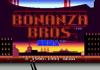 Bonanza Bros. screenshot 3 for Sega Mega Drive